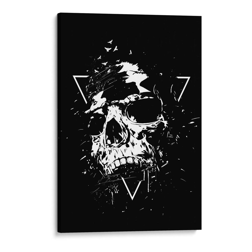 Cráneo X (blanco y negro) - Balazs Solti | Cuadro decorativo de Canvas Lab