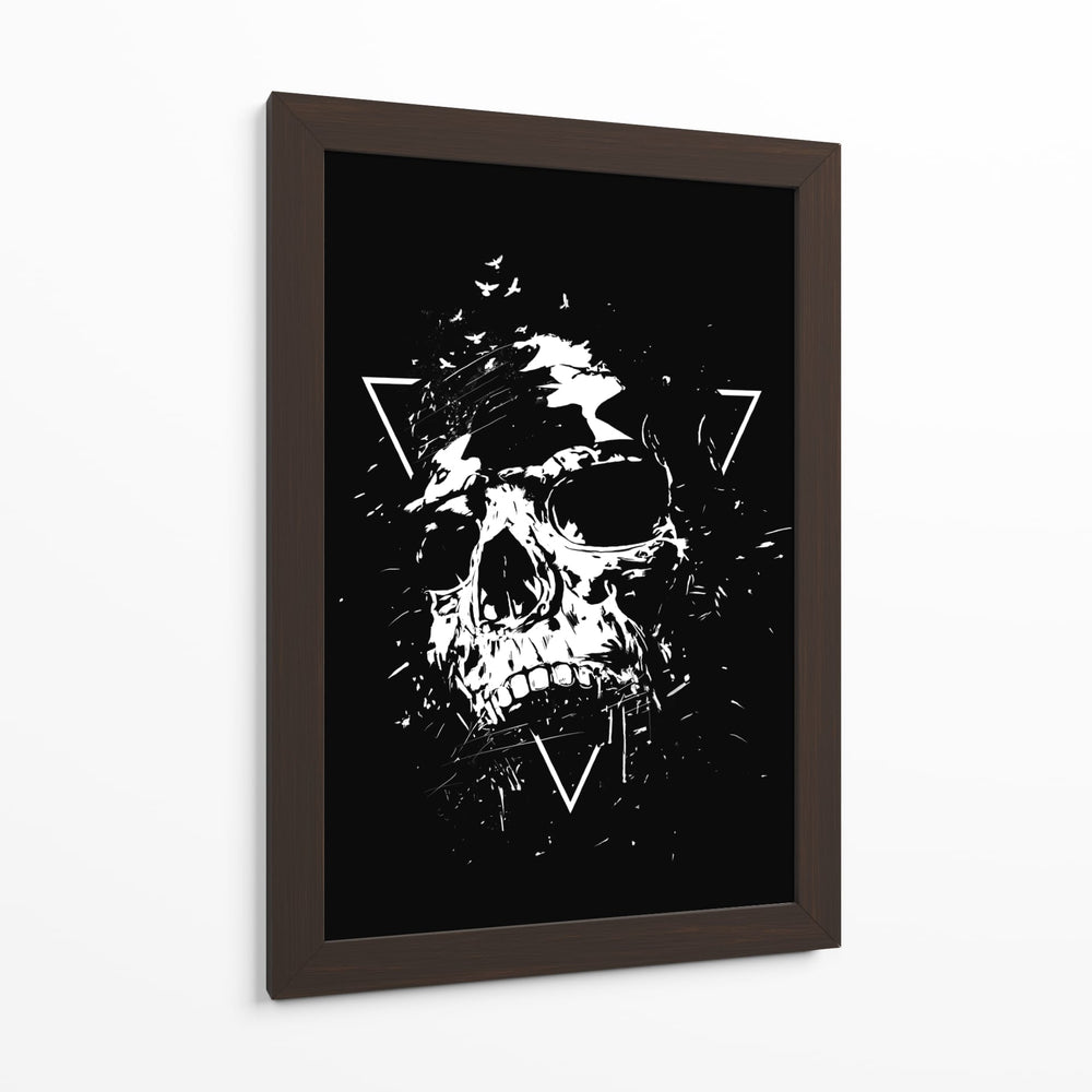 Cráneo X (blanco y negro) - Balazs Solti | Cuadro decorativo de Canvas Lab