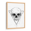 Cráneo en un triángulo (blanco y negro) - Balazs Solti | Cuadro decorativo de Canvas Lab