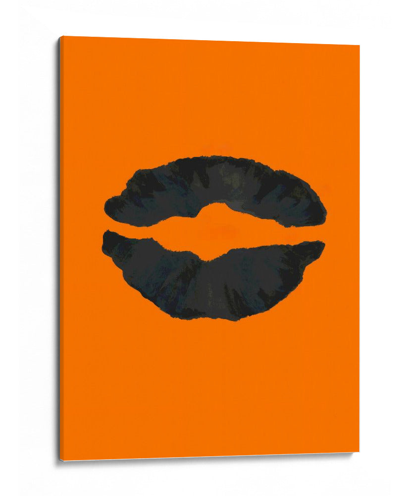 Póster de labios naranjas de Halloween 1 - Lori Ann Folz | Cuadro decorativo de Canvas Lab
