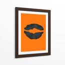 Póster de labios naranjas de Halloween 1 - Lori Ann Folz | Cuadro decorativo de Canvas Lab