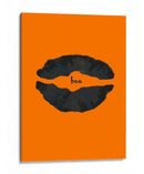 Póster de labios de Halloween con naranja Boo 1 - Lori Ann Folz | Cuadro decorativo de Canvas Lab