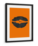 Póster de labios de Halloween con naranja Boo 1 - Lori Ann Folz | Cuadro decorativo de Canvas Lab