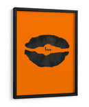 Póster de labios de Halloween con naranja Boo 1 - Lori Ann Folz | Cuadro decorativo de Canvas Lab