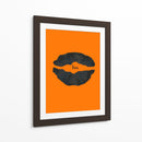 Póster de labios de Halloween con naranja Boo 1 - Lori Ann Folz | Cuadro decorativo de Canvas Lab