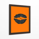 Póster de labios de Halloween con naranja Boo 1 - Lori Ann Folz | Cuadro decorativo de Canvas Lab