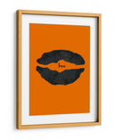 Póster de labios de Halloween con naranja Boo 1 - Lori Ann Folz | Cuadro decorativo de Canvas Lab