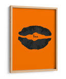 Póster de labios de Halloween con naranja Boo 1 - Lori Ann Folz | Cuadro decorativo de Canvas Lab