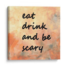 Fondo 1 Comer Beber Dar miedo Naranja claro Gris - Lori Ann Folz | Cuadro decorativo de Canvas Lab