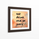 Fondo 1 Comer Beber Dar miedo Naranja claro Gris - Lori Ann Folz | Cuadro decorativo de Canvas Lab