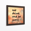 Fondo 1 Comer Beber Dar miedo Naranja claro Gris - Lori Ann Folz | Cuadro decorativo de Canvas Lab