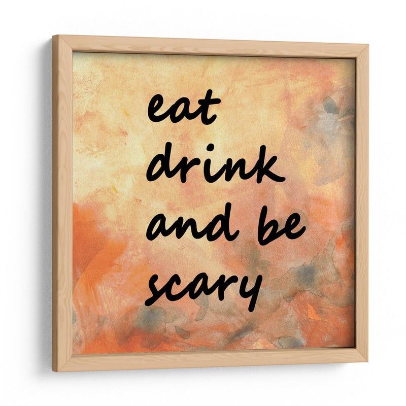 Fondo 1 Comer Beber Dar miedo Naranja claro Gris - Lori Ann Folz | Cuadro decorativo de Canvas Lab