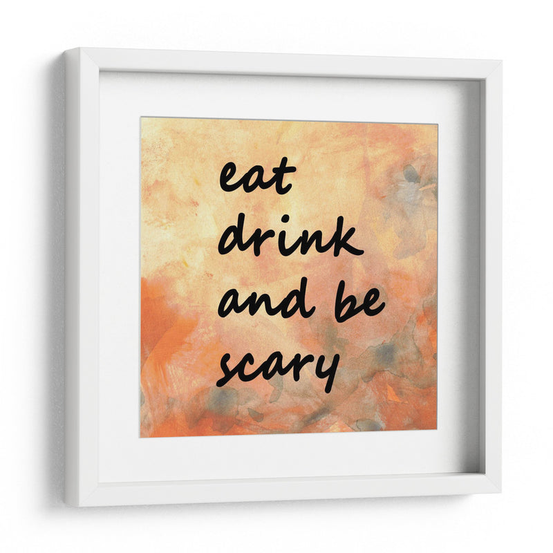 Fondo 1 Comer Beber Dar miedo Naranja claro Gris - Lori Ann Folz | Cuadro decorativo de Canvas Lab