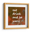 Antecedentes 1 Comer Beber Dar miedo Cobre Terracota - Lori Ann Folz | Cuadro decorativo de Canvas Lab