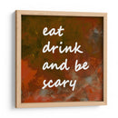 Antecedentes 1 Comer Beber Dar miedo Cobre Terracota - Lori Ann Folz | Cuadro decorativo de Canvas Lab