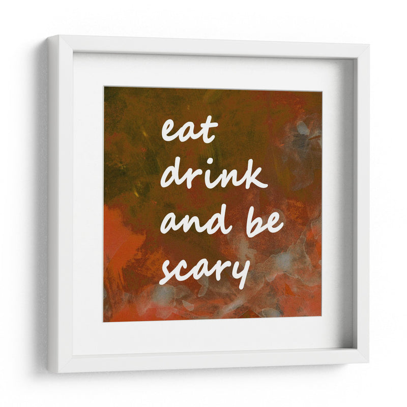 Antecedentes 1 Comer Beber Dar miedo Cobre Terracota - Lori Ann Folz | Cuadro decorativo de Canvas Lab