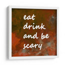 Antecedentes 1 Comer Beber Dar miedo Cobre Terracota - Lori Ann Folz | Cuadro decorativo de Canvas Lab