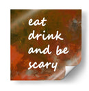 Antecedentes 1 Comer Beber Dar miedo Cobre Terracota - Lori Ann Folz | Cuadro decorativo de Canvas Lab