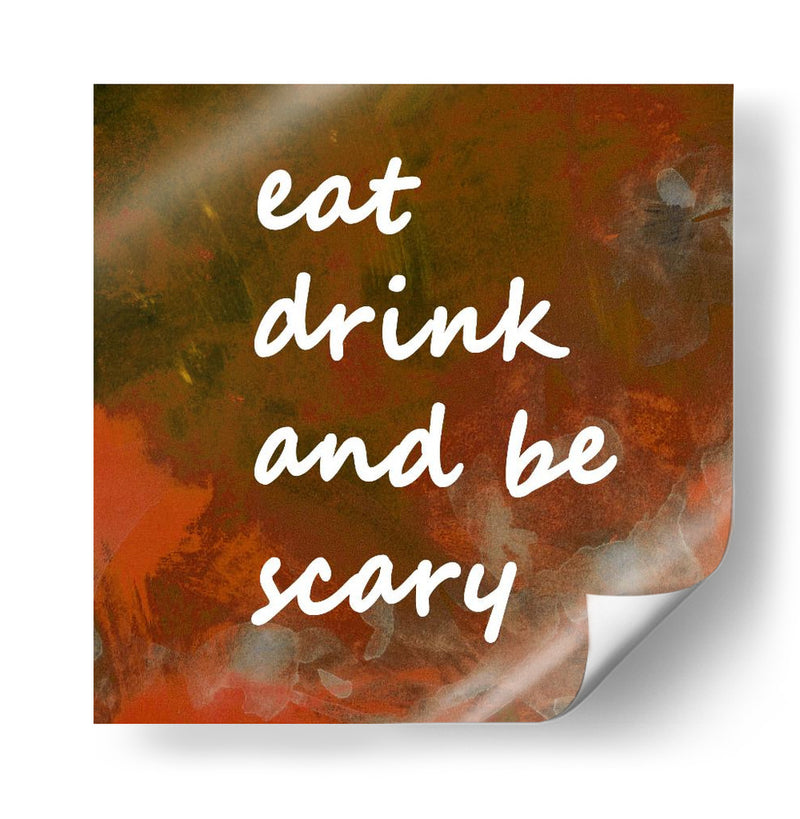 Antecedentes 1 Comer Beber Dar miedo Cobre Terracota - Lori Ann Folz | Cuadro decorativo de Canvas Lab