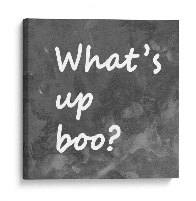 Fondo 1 ¿Qué pasa, Boo? Negro Blanco Gris - Lori Ann Folz | Cuadro decorativo de Canvas Lab