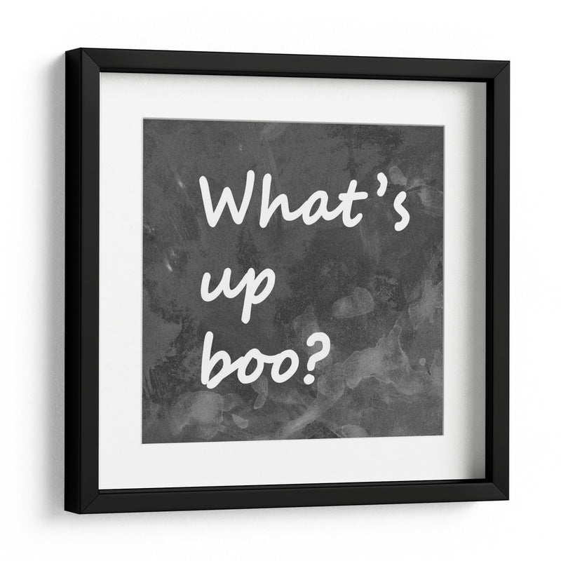 Fondo 1 ¿Qué pasa, Boo? Negro Blanco Gris - Lori Ann Folz | Cuadro decorativo de Canvas Lab