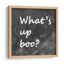 Fondo 1 ¿Qué pasa, Boo? Negro Blanco Gris - Lori Ann Folz | Cuadro decorativo de Canvas Lab