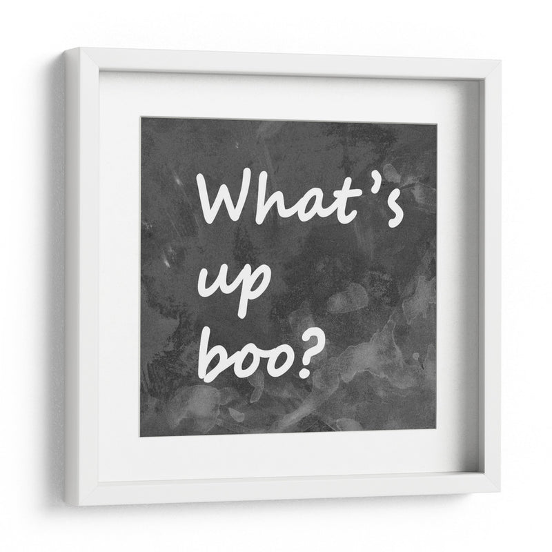 Fondo 1 ¿Qué pasa, Boo? Negro Blanco Gris - Lori Ann Folz | Cuadro decorativo de Canvas Lab