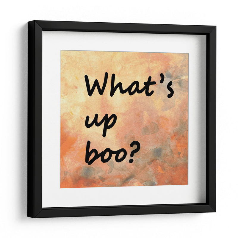 Fondo 1 ¿Qué pasa, Boo? Naranja Dorado Gris - Lori Ann Folz | Cuadro decorativo de Canvas Lab