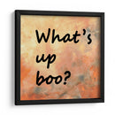 Fondo 1 ¿Qué pasa, Boo? Naranja Dorado Gris - Lori Ann Folz | Cuadro decorativo de Canvas Lab