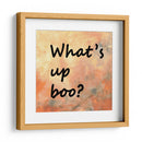 Fondo 1 ¿Qué pasa, Boo? Naranja Dorado Gris - Lori Ann Folz | Cuadro decorativo de Canvas Lab