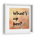 Fondo 1 ¿Qué pasa, Boo? Naranja Dorado Gris - Lori Ann Folz | Cuadro decorativo de Canvas Lab