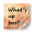 Fondo 1 ¿Qué pasa, Boo? Naranja Dorado Gris - Lori Ann Folz | Cuadro decorativo de Canvas Lab