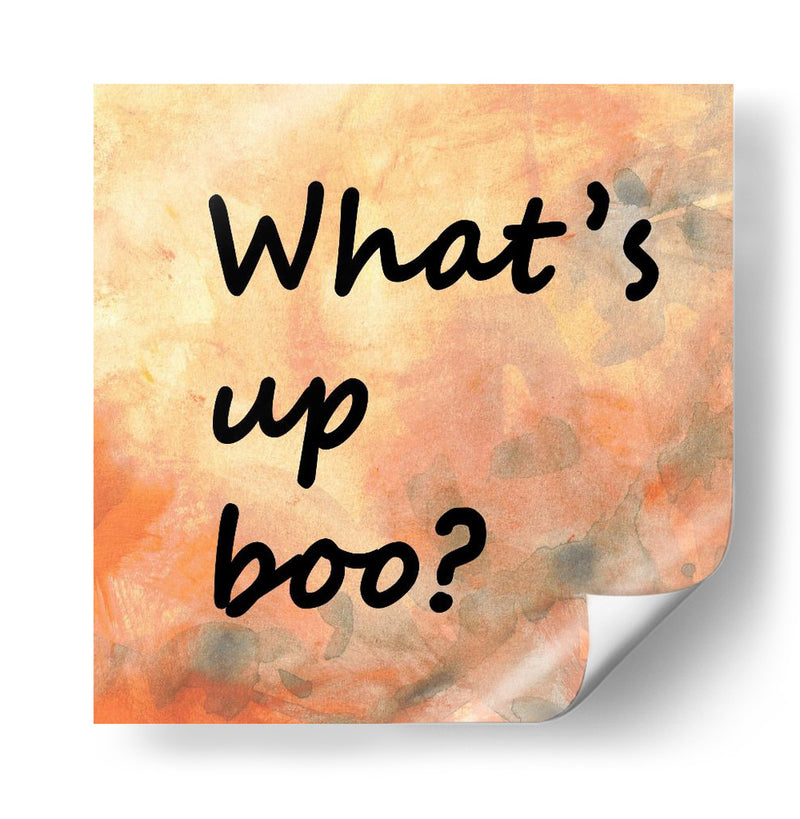 Fondo 1 ¿Qué pasa, Boo? Naranja Dorado Gris - Lori Ann Folz | Cuadro decorativo de Canvas Lab