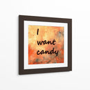 Fondo 1 Quiero Caramelo Naranja Dorado Gris - Lori Ann Folz | Cuadro decorativo de Canvas Lab