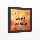 Fondo 1 Quiero Caramelo Naranja Dorado Gris - Lori Ann Folz | Cuadro decorativo de Canvas Lab