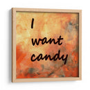 Fondo 1 Quiero Caramelo Naranja Dorado Gris - Lori Ann Folz | Cuadro decorativo de Canvas Lab