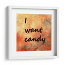 Fondo 1 Quiero Caramelo Naranja Dorado Gris - Lori Ann Folz | Cuadro decorativo de Canvas Lab