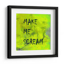 Fondo 2 Hazme gritar Todo en mayúsculas Verde - Lori Ann Folz | Cuadro decorativo de Canvas Lab