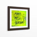 Fondo 2 Hazme gritar Todo en mayúsculas Verde - Lori Ann Folz | Cuadro decorativo de Canvas Lab