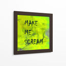 Fondo 2 Hazme gritar Todo en mayúsculas Verde - Lori Ann Folz | Cuadro decorativo de Canvas Lab