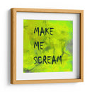 Fondo 2 Hazme gritar Todo en mayúsculas Verde - Lori Ann Folz | Cuadro decorativo de Canvas Lab