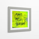 Fondo 2 Hazme gritar Todo en mayúsculas Verde - Lori Ann Folz | Cuadro decorativo de Canvas Lab