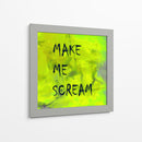 Fondo 2 Hazme gritar Todo en mayúsculas Verde - Lori Ann Folz | Cuadro decorativo de Canvas Lab