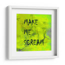 Fondo 2 Hazme gritar Todo en mayúsculas Verde - Lori Ann Folz | Cuadro decorativo de Canvas Lab