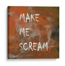 Fondo 2 Hazme gritar Todo en mayúsculas Terracota cobre - Lori Ann Folz | Cuadro decorativo de Canvas Lab