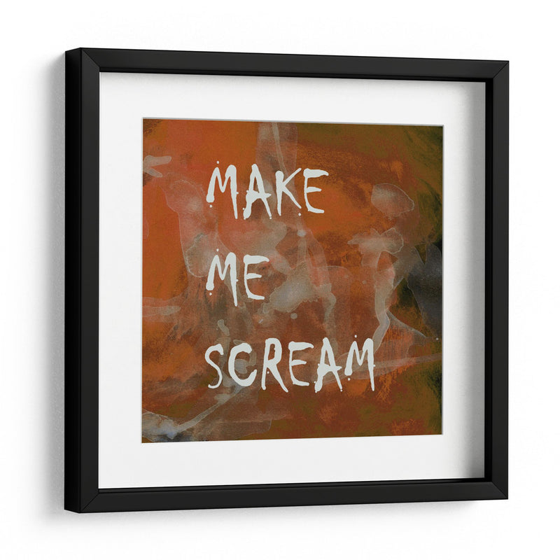 Fondo 2 Hazme gritar Todo en mayúsculas Terracota cobre - Lori Ann Folz | Cuadro decorativo de Canvas Lab