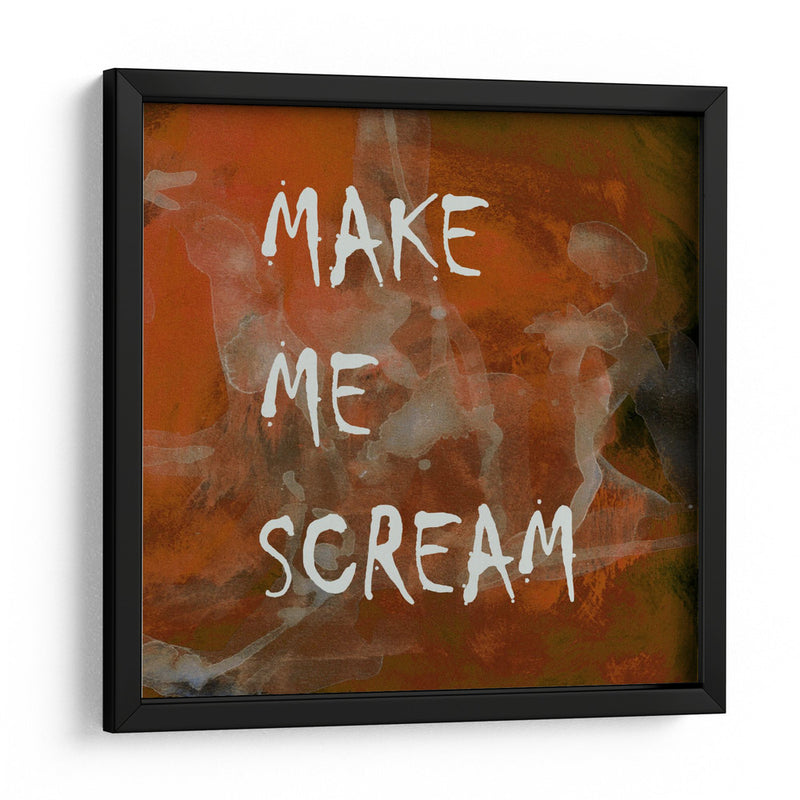 Fondo 2 Hazme gritar Todo en mayúsculas Terracota cobre - Lori Ann Folz | Cuadro decorativo de Canvas Lab