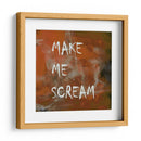 Fondo 2 Hazme gritar Todo en mayúsculas Terracota cobre - Lori Ann Folz | Cuadro decorativo de Canvas Lab