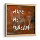 Fondo 2 Hazme gritar Todo en mayúsculas Terracota cobre - Lori Ann Folz | Cuadro decorativo de Canvas Lab