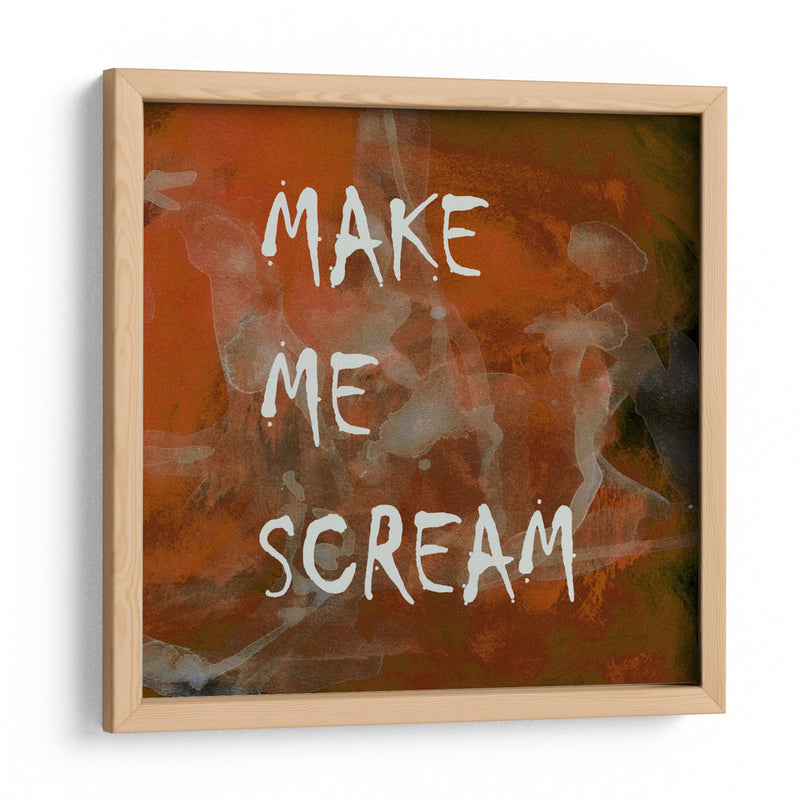 Fondo 2 Hazme gritar Todo en mayúsculas Terracota cobre - Lori Ann Folz | Cuadro decorativo de Canvas Lab